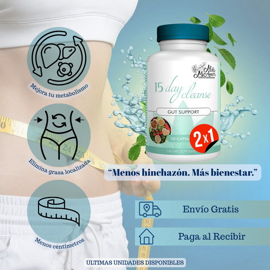 15 DAYS CLEANSE - GUT AND COLON SUPPORT 2X1